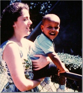Ann Dunham with Son Barack Obama